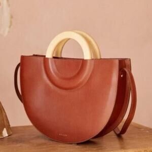 Sezane Ama Bag in Smooth Chocolate